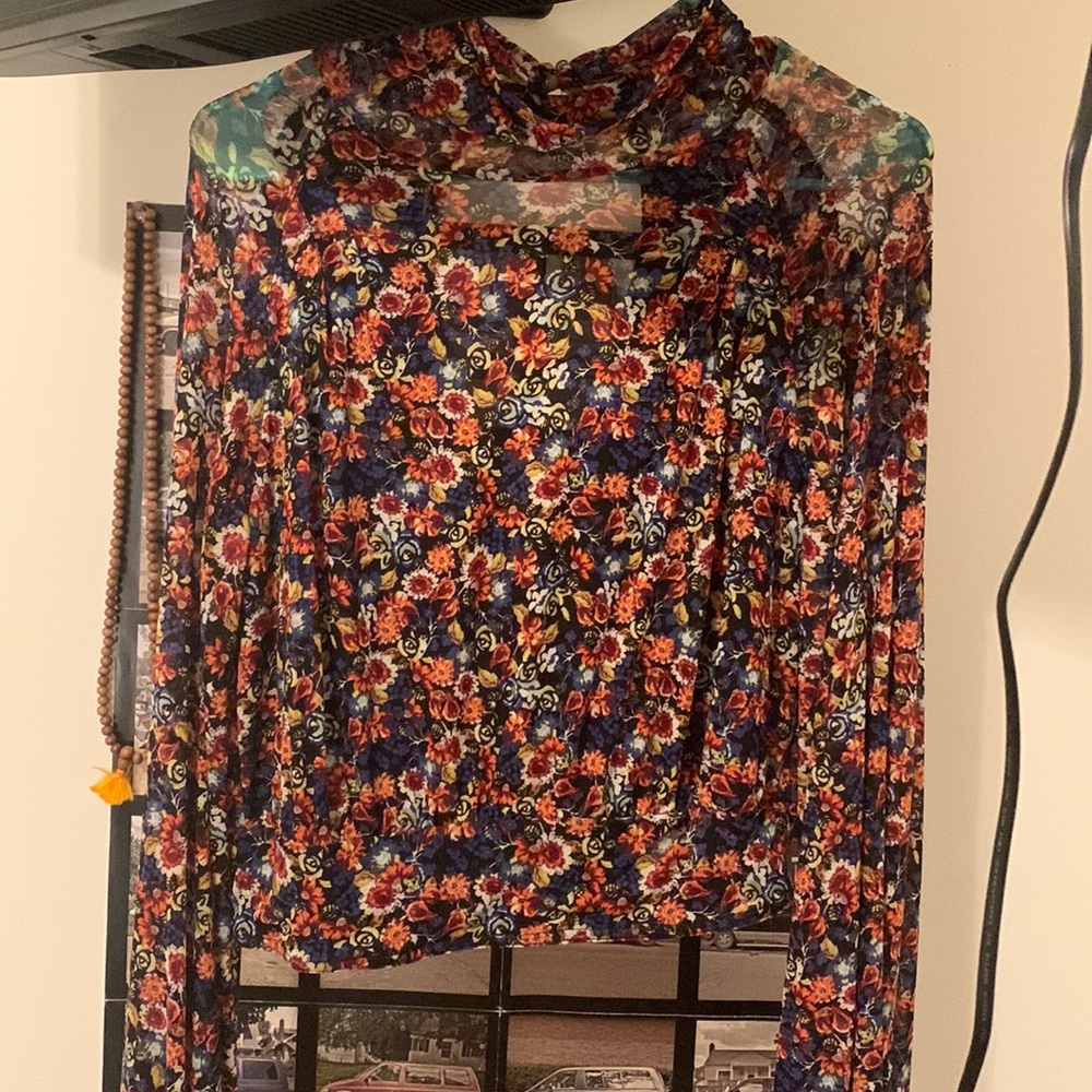 Free People Mesh Top